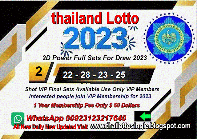 Thai Lotto 2D Lucky Numbers For 2023/Single Digit 2