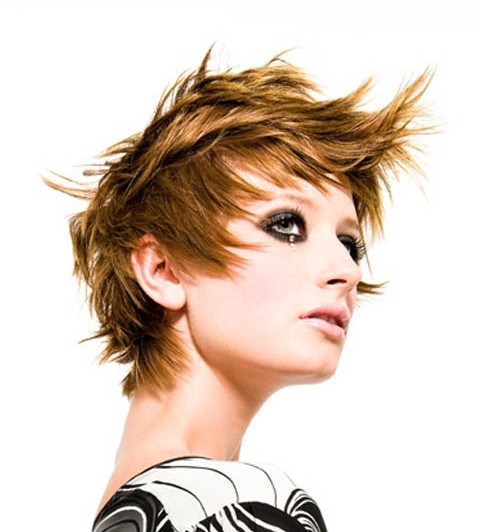 funky short hair style