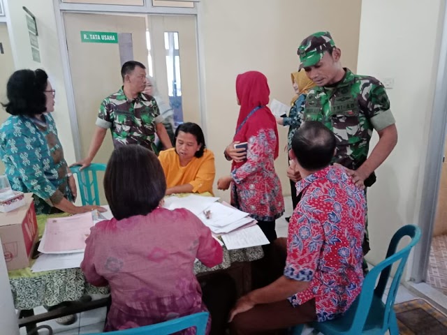 BAKSOS TNI MANUNGGAL KB KES 2018 WILAYAH GROGOL DIGELAR DI 2 PUSKESMAS