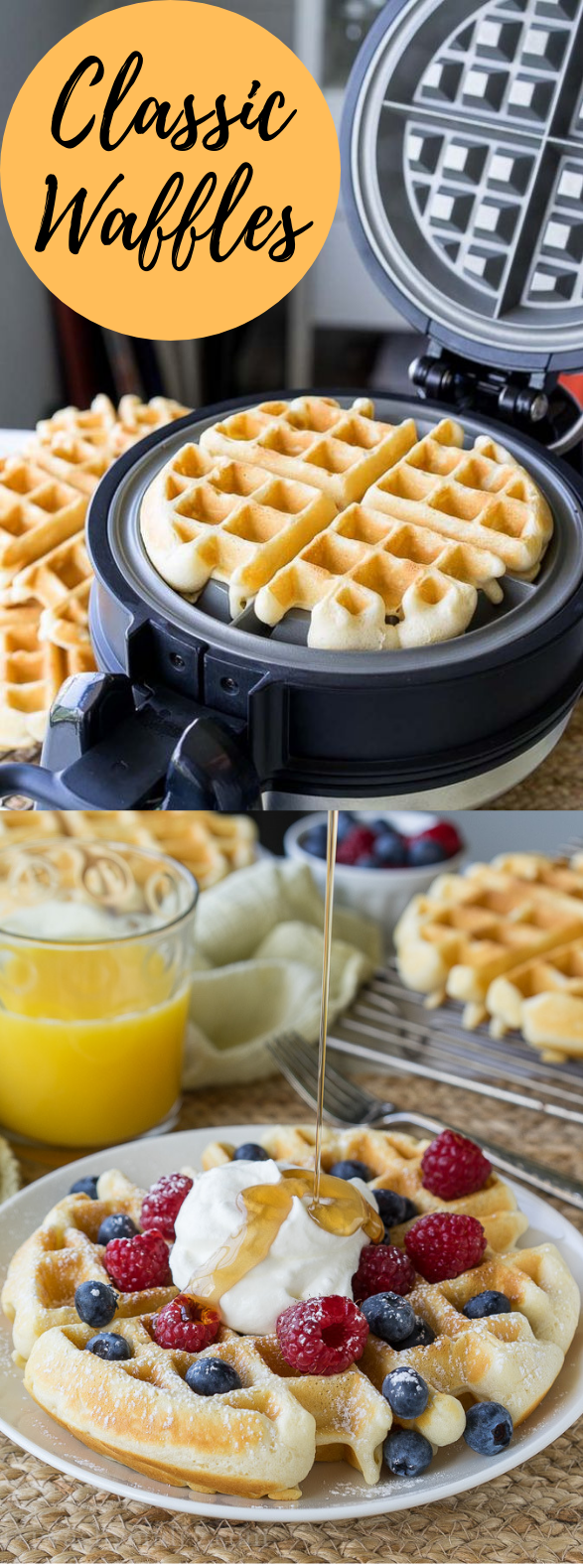 Classic Waffle Recipe #Desset #Waffles