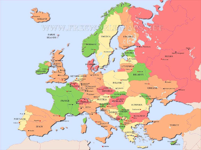 Picture Of Map Of Europe 