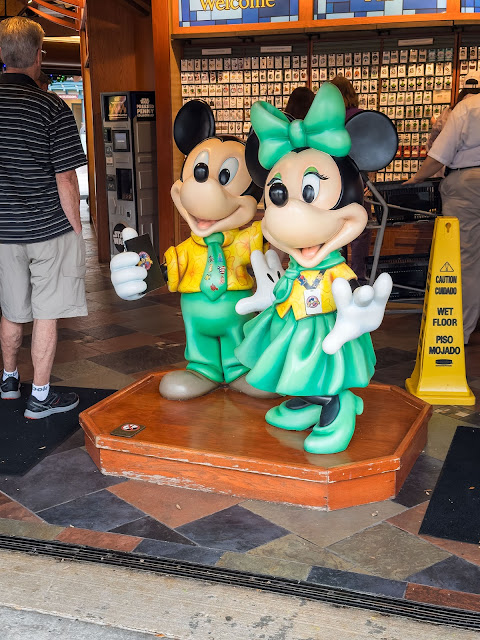 Mickey and Minnie Pin Trading at Disney Springs