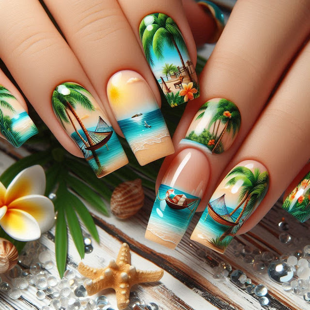 Simple Summer Nails
