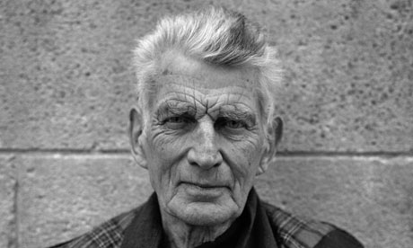 Samuel Beckett in exile in Paris, 1986. Photograph: Bob Adelman/Corbis