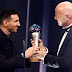 ميسي يحصد جائزة الفيفا لأفضل لاعب كرة قدم في العالم