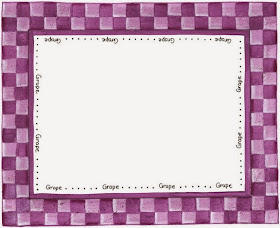 Colored Grid: Free Printable Frames, Borders and Labels.