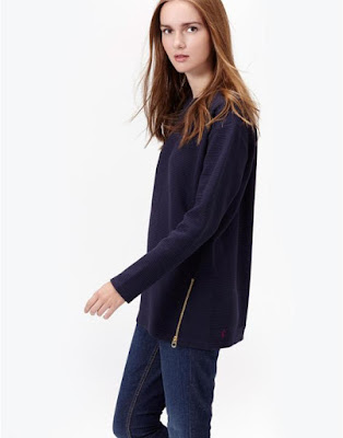 Joules Navy Milton Longline Jumper