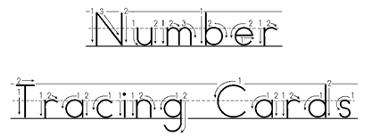 number tracing cards main