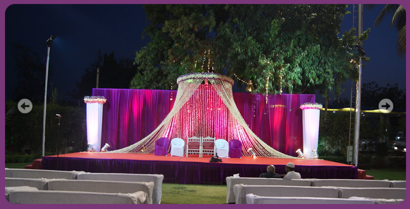 A WEDDING  PLANNER Indian  Wedding  and Reception Stage  