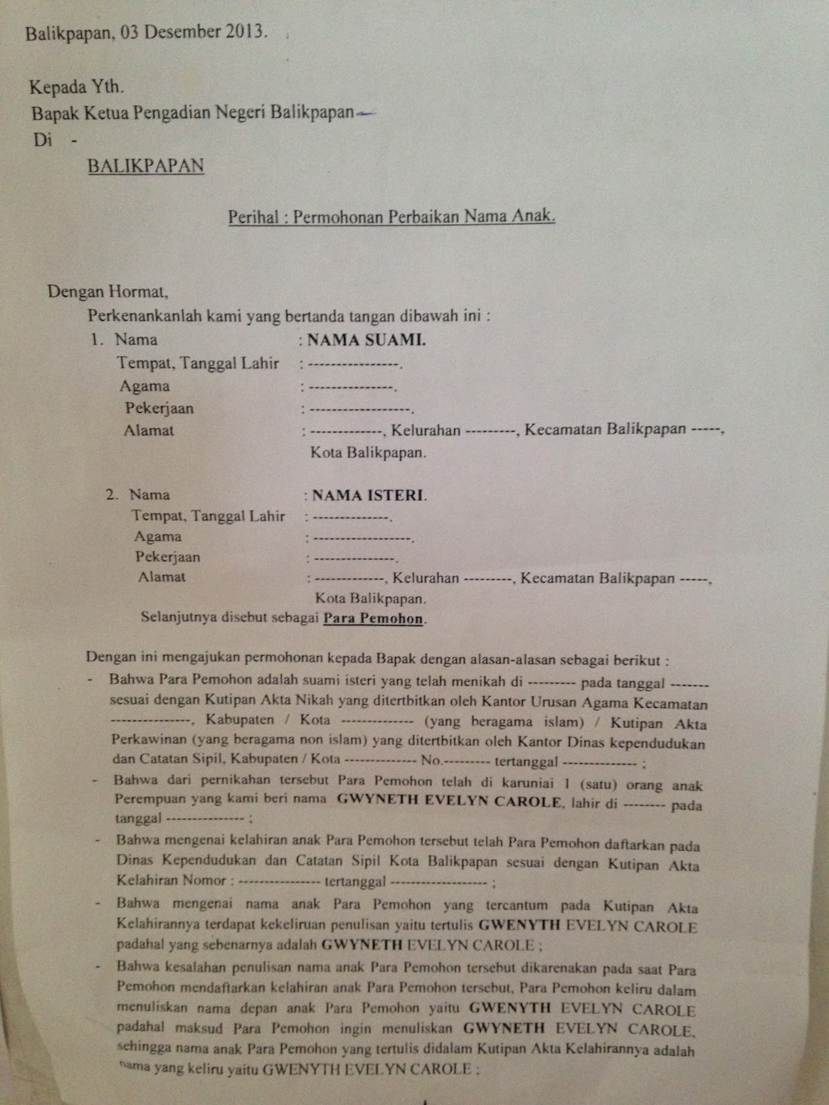 Permohonan Surat Sijil Lahir