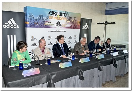 Circuito Nacional de Menores ADIDAS 2014 presentado por la FEP en La Ciudad de la Raqueta, Madrid.