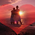Couple In Heart Wishes Love Wallpaper With Message