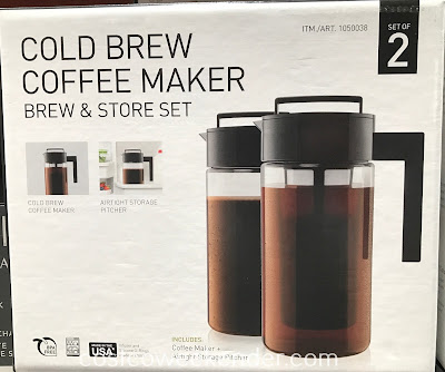 Make yourself a hot or iced coffee with the Takeya Cold Brew Coffee Maker Brew and Store Set