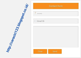 Membuat Widget Contact Form Contact Us Atau yang sering disebut Hubungi kami