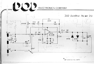 DOD 250 OVERDRIVE PREAMP - SCHEMATIC