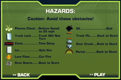 AcceleRacers Hazards