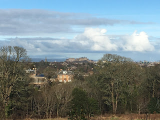 Edinburgh Castle in the distance.