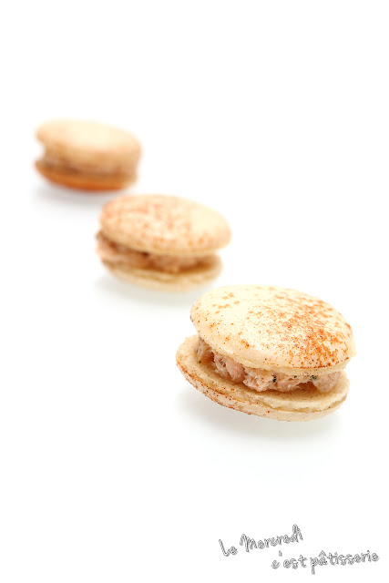 Macarons aux rillettes de saumon