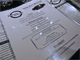 Menú del  Restaurante Boston Chops para la Dine Out