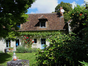 Charming rural house.  Indre et Loire, France. Photographed by Susan Walter. Tour the Loire Valley with a classic car and a private guide.