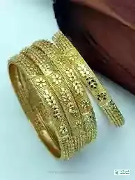 New Gold Bangles Designs - Girls Hand Bangles Designs - Silk Bangles Pics - Beautiful Bangles Pic - churi pic - NeotericIT.com - Image no 25