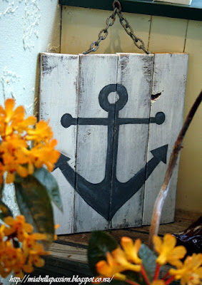 Pallet Painted Anchor Art
