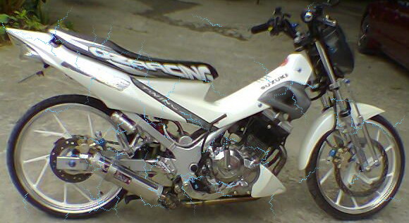 modifikasi motor suzuki satria suzuki satria fu 150 with air brush title=