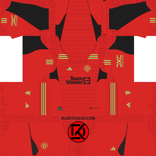 Manchester United DLS Kits 2023-2024 Adidas - Dream League Soccer All Kits Released (Goalkeeper Third)