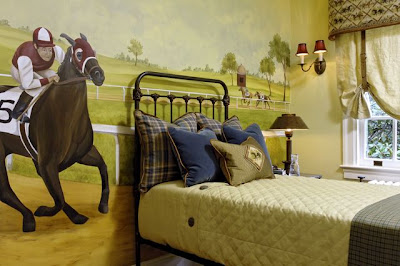 Teenage Girl Room Themes on Design Dazzle  Triple Crown Horse Themed Bedroom