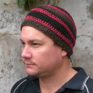 ISLAND WARRIOR, hemp beanie in warrior stripes