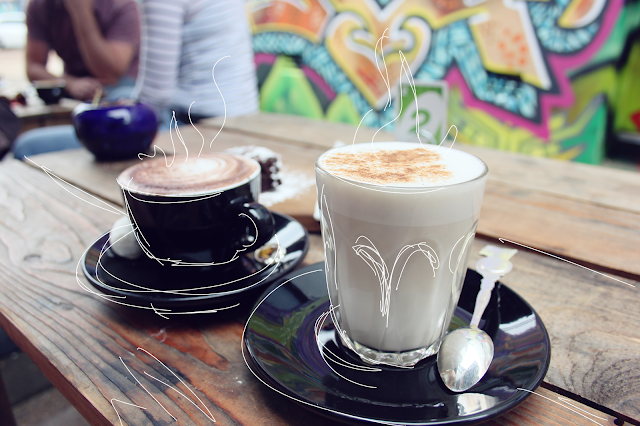 Soy chai latte, graffiti walls cafe, cafe Toowoomba