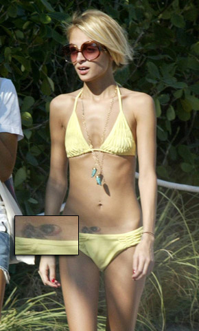 nicole richie virgin tattoo