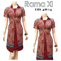 Baju Batik Dress Murah