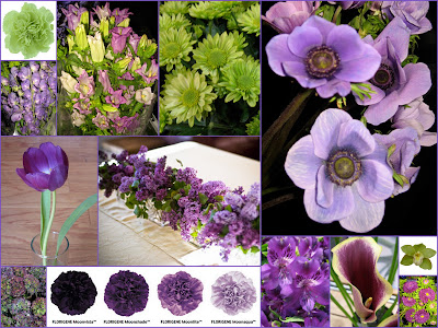 Purple and Green Wedding Flowers are 2010 Trend