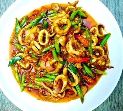 Resepi Masakan Thai Sotong Phat Phet