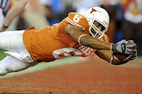 The University of Texas Senior Wide Receiver Quan Cosby Scoring The Game Winning TD at the 2009 Fiesta Bowl
