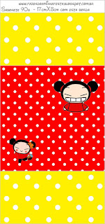 Pucca, Free Printable Candy Bar Labels.