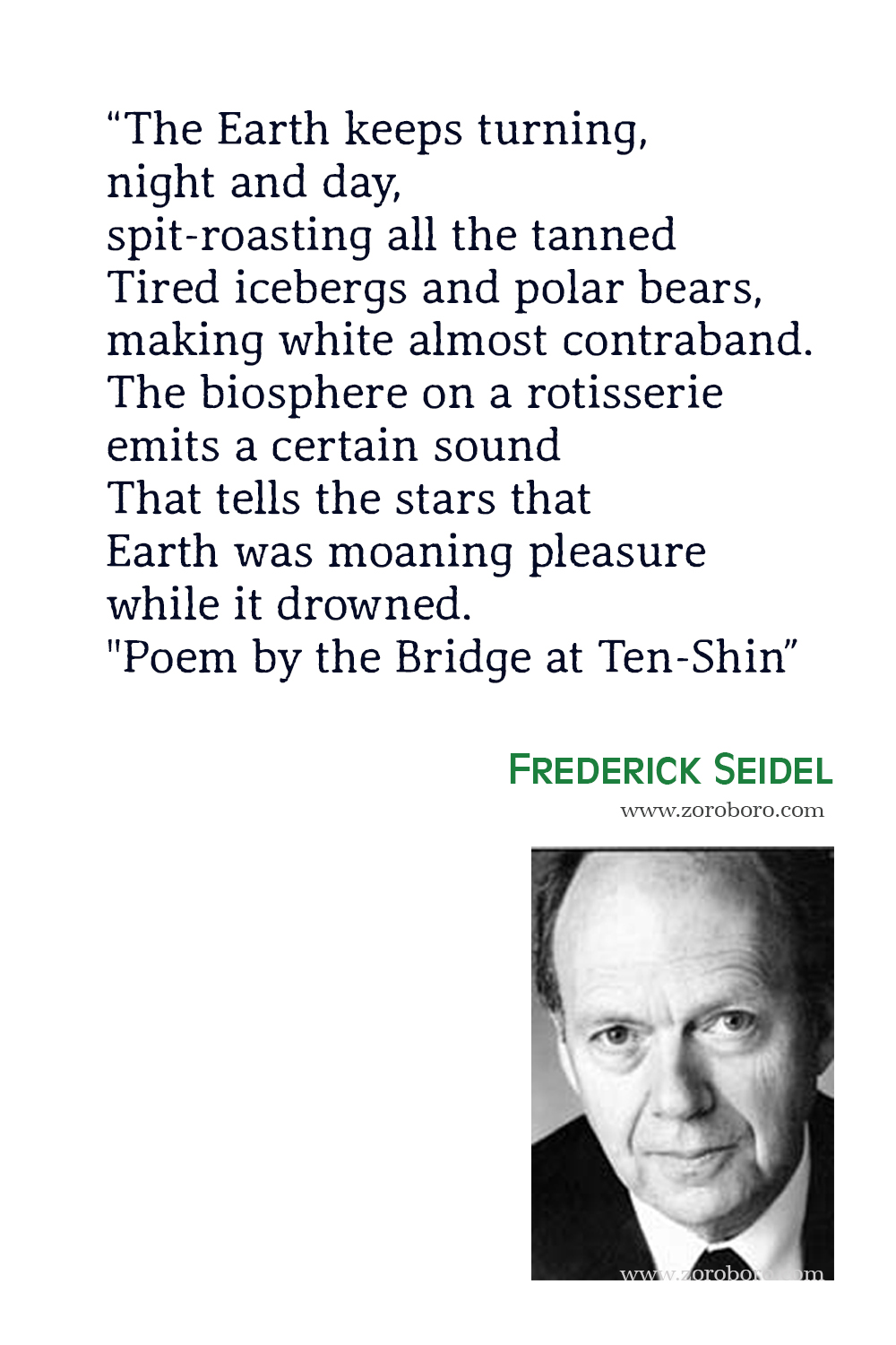 Frederick Seidel Quotes, Frederick Seidel Poems, Frederick Seidel Poetry, Frederick Seidel Books, Frederick Seidel