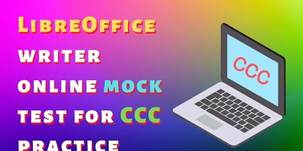LibreOffice writer online mock test for CCC practice