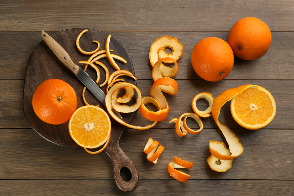 How to use orange left-over peels
