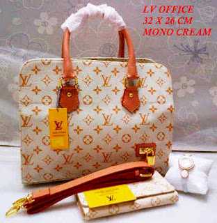 jual Tas LV Office azure monocream monogram damier multiblack Tas LV terbaru supplier grosir tas harga murah