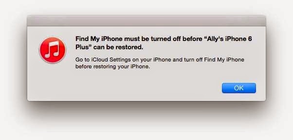 itunes restore your iPhone 1