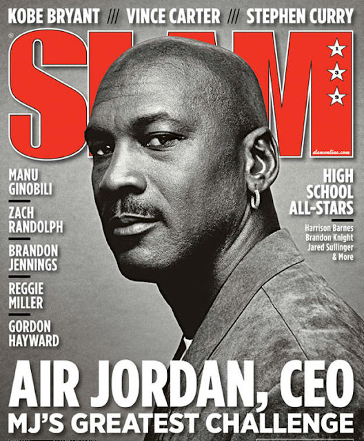 La référence des magazines US traitant de NBA avec ici une Une avec Michael Jordan