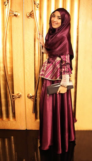 Model Baju  Pesta  Muslimah Tutorial Hijab Terbaru