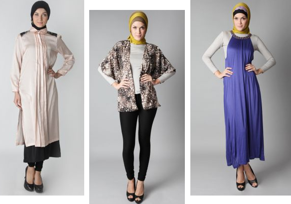  Model  Busana  Muslim  blus dan celana  panjang 