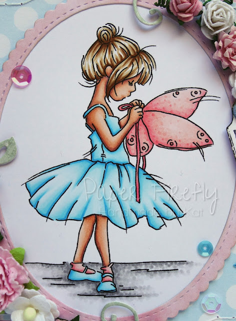 Girly fairy card using Fairy Wings image by LOTV