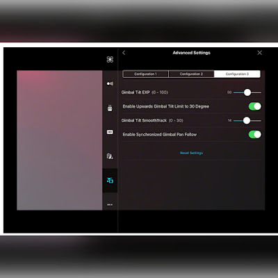 Pengaturan Tilt Dji Go App Phantom 4 yang mudah digunakan