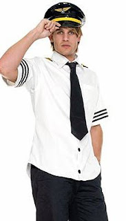 Captain Fetish Mens Airline Pilot Halloween Costume
