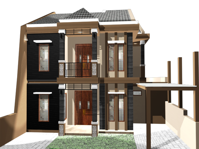 KUSUMA KREASI DESAIN  Desain  Rumah  minimalis  tropis 2  Lt  