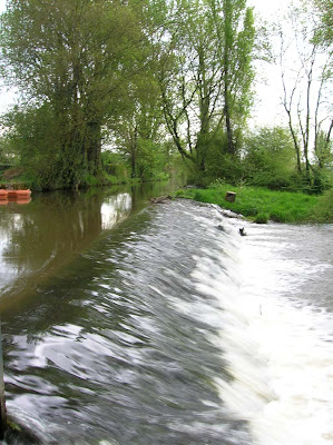 The weir at Brasserie de la Rainette